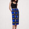 Matte Silk Midi Skirt