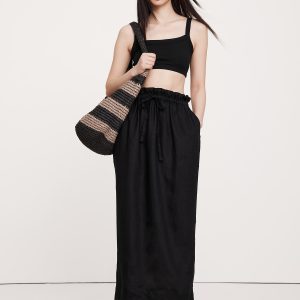 Linen Midi Skirt