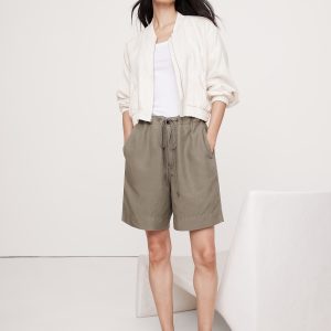Linen Bomber Jacket
