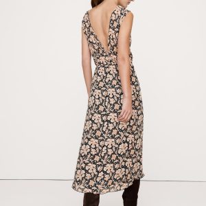 Low-Back Midi Dress