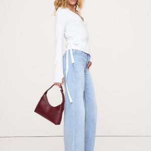 Ribbed Wrap Top